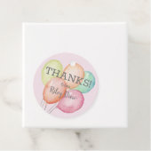 有難う水彩風船ピンク フェイバータグ (インサイチュ)