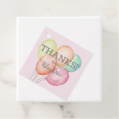 有難う水彩風船ピンク フェイバータグ (インサイチュ)