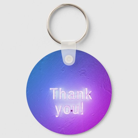 有難う色の文字キーチェーン キーホルダー (正面)