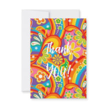 有難う色の花カード