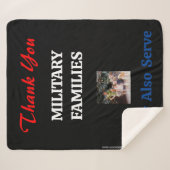 有難う軍隊 シェルパブランケット (正面(横))