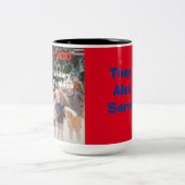 有難う軍隊 ツートーンマグカップ (中央)