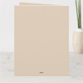 有難う、水色のカボチャと花 –  カード (裏面)