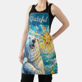 有難お洒落極ベアフェイクステンドグラス エプロン (インサイチュ)