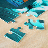 有難お洒落極ベアフェイクステンドグラス ジグソーパズル (側面)