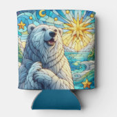 有難お洒落極ベアフェイクステンドグラス 缶クーラー (裏面)