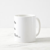 服なし靴なしコーヒーだけ Funny Coffee Mug コーヒーマグカップ (正面右)