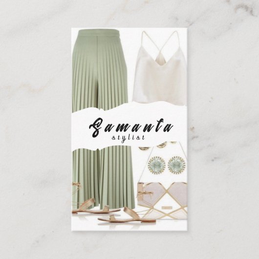 服のスタイリッシュスタイリスト_あなたのスタイル 名刺 (正面)