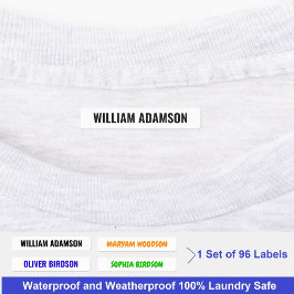 服のパーソナライズされた名前ラベルに貼る ラベル