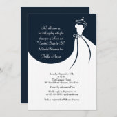 服のブライダルシャワーの招待状を愛して下さい 招待状 (正面/裏面)