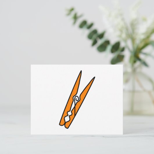 服のペグ ポストカード (スタンド正面)