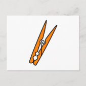 服のペグ ポストカード (正面)