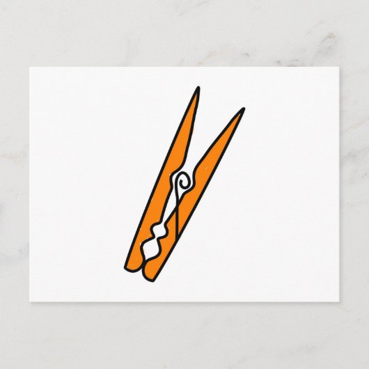 服のペグ ポストカード (正面)