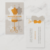 服の型枠のファッションのデザイン 名刺 (正面/裏面)