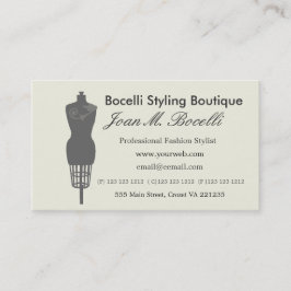 服の型枠のファッションのヴィンテージのビクトリア時代の人のマネキン 予約カード