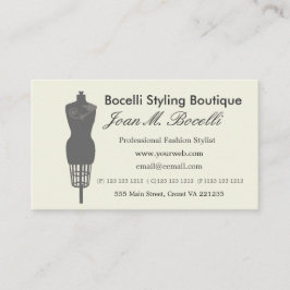 服の型枠のファッションのヴィンテージのビクトリア時代の人のマネキン 予約カード