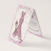 服の型枠のマネキンの魔法の鍵のマスク 名刺 (正面)