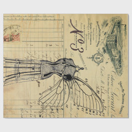 服の型枠の天使60lb Decoupageポスター ラッピングペーパー