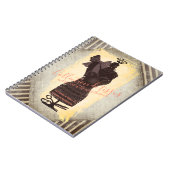 服の模造のマネキンの裁縫パターンノート ノートブック (左側)