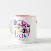 服の毛皮はコーヒー・マグに印象づけます ツートーンマグカップ (正面左)