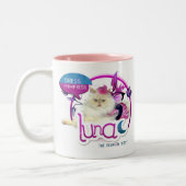 服の毛皮はコーヒー・マグに印象づけます ツートーンマグカップ (左)