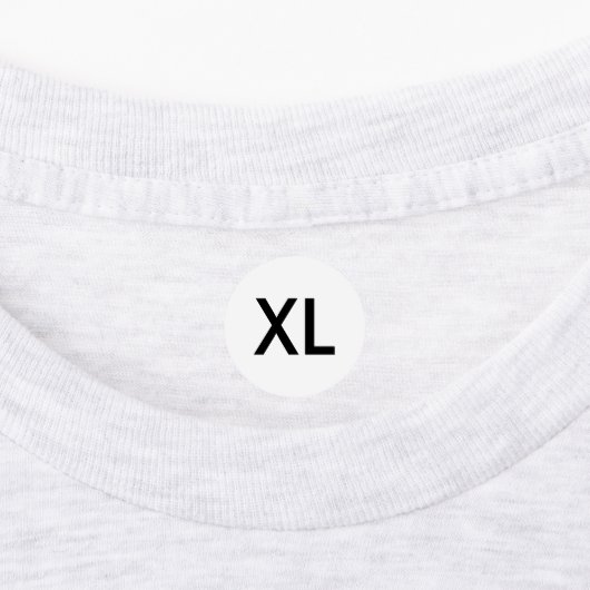 服の衣類用XLサイズラベル ラベル (貼付)