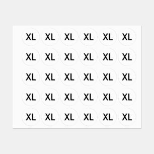 服の衣類用XLサイズラベル ラベル