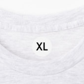 服の衣類用XLサイズラベル ラベル (貼付)