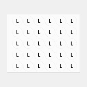 服のLサイズ丸型粘着ラベル ラベル