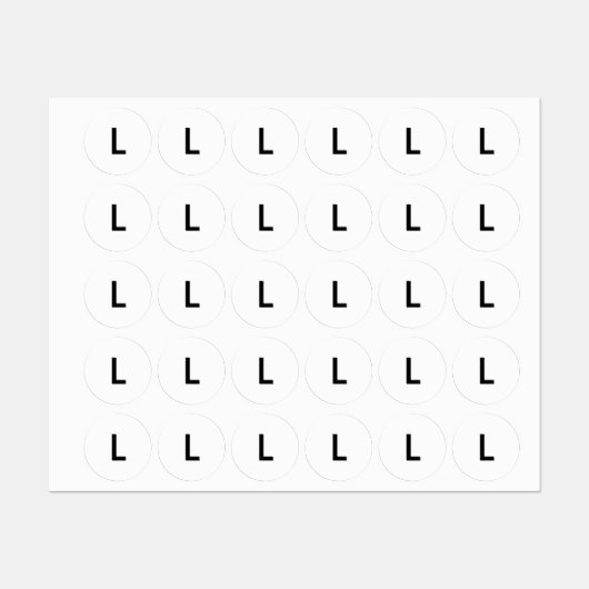 服のLサイズ丸型粘着ラベル ラベル (シート)