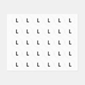 服のLサイズ丸型粘着ラベル ラベル (シート)