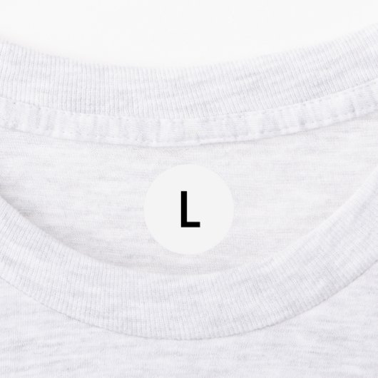 服のLサイズ丸型粘着ラベル ラベル (貼付)