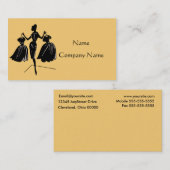 服を着せて下さい名刺(黄色)に 名刺 (正面/裏面)