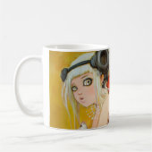服を着せられた無秩序のマグ コーヒーマグカップ (左)