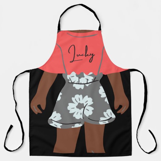 服を着た体 エプロン (正面)