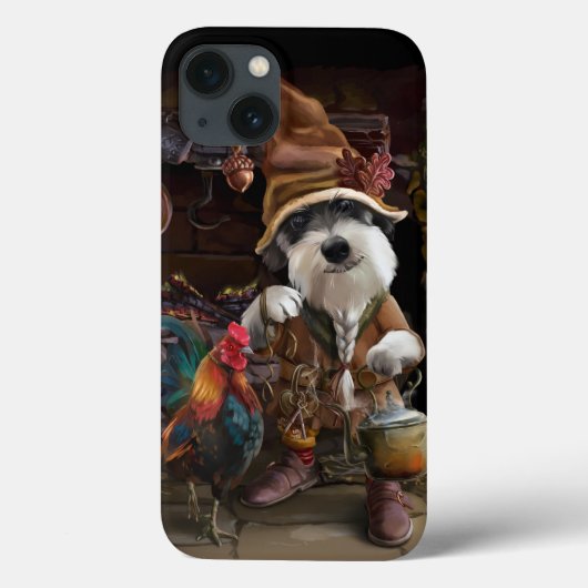 服を着た犬と彼のペットの雄鶏 Case-Mate iPhoneケース (裏面)