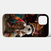 服を着た犬と彼のペットの雄鶏 Case-Mate iPhoneケース (裏面 (横))