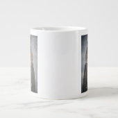 服を着た猫 ジャンボコーヒーマグカップ (正面)