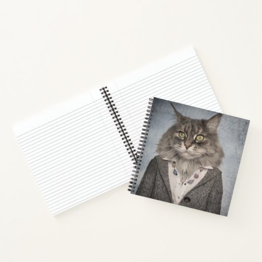 服を着た猫 ノートブック (内部)