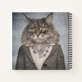 服を着た猫 ノートブック (裏面)