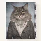 服を着た猫 ノートブック (裏面)