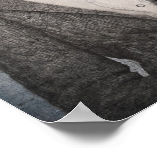 服を着た猫 ポスター (角)