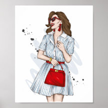 服を着た美しスタイリッシュい女の子とファッション