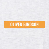 服カラフルの名前に貼る、防水 ラベル (デザイン1)