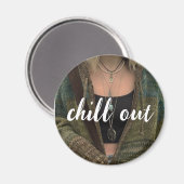 服クールのバッジ マグネット (正面/裏面)