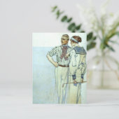 服スポーツの服 ポストカード (スタンド正面)