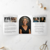 服務禁止写真葬式のミニマルな順番 三つ折りプログラム (内部)