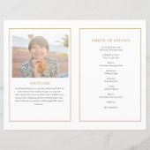 服務葬式プログラムの写真コラージュ (裏面)