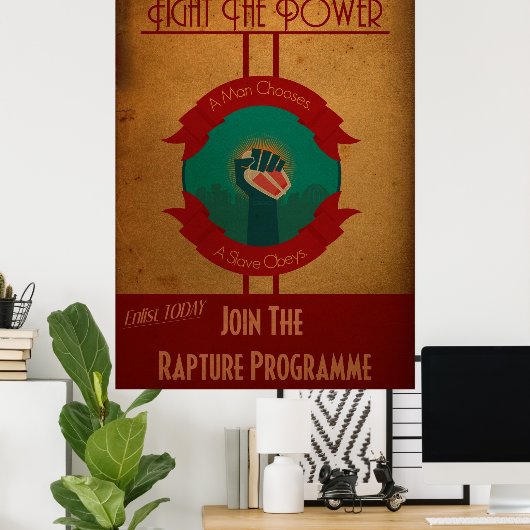 服従しない ポスター (ホームオフィス)