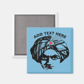 服従マジシャン顔 マグネット (正面/裏面)